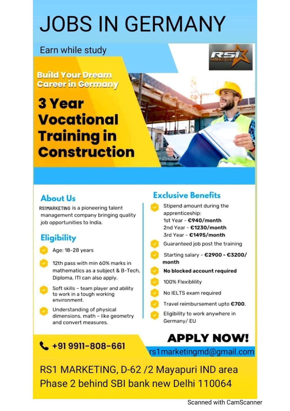 Jobs in Germany - Construction