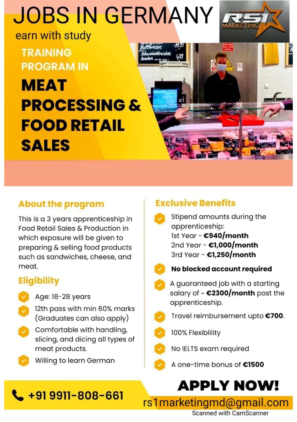 Jobs in Germany - Food Retail Sales